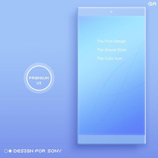 COLOR™ Theme | BLUE - Design For SONY 🎨 - عکس برنامه موبایلی اندروید