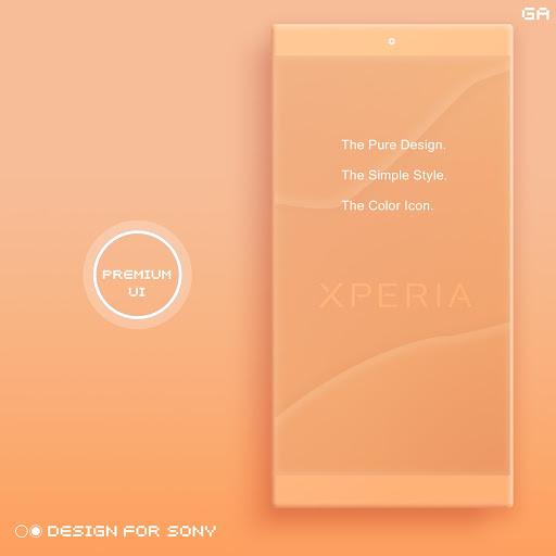 Theme XPERIA ON™ | Be Orange - 🎨Design For SONY - Image screenshot of android app