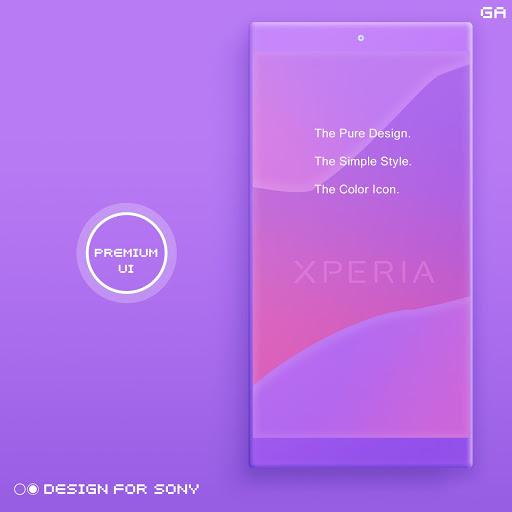 Theme XPERIA ON™ | Be Purple - 🎨Design For SONY - Image screenshot of android app