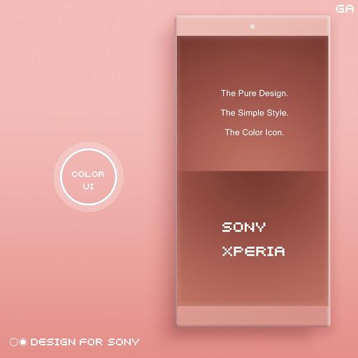 COLOR™ XPERIA Theme | BROWN - Image screenshot of android app