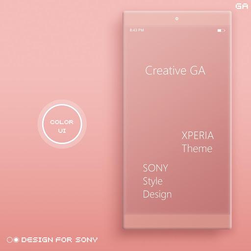 COLOR™ XPERIA Theme | BROWN - Image screenshot of android app