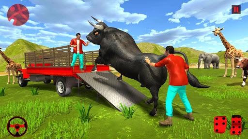 Farm Animal Transporter Truck Driving Game Sim - Image screenshot of android app