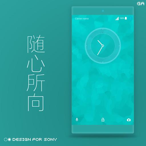GALAXY XPERIA Theme | JUST CYAN 🎨Design For SONY - عکس برنامه موبایلی اندروید