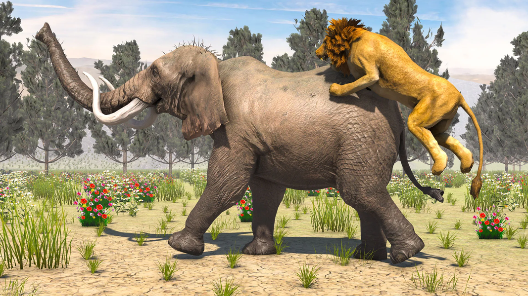 Wild Lion: Lion Simulator Game - عکس بازی موبایلی اندروید