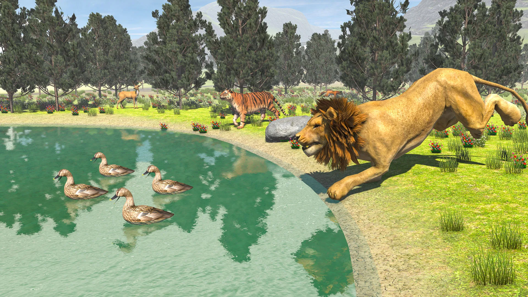 Wild Lion: Lion Simulator Game - عکس بازی موبایلی اندروید