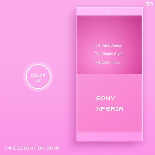 COLOR™ XPERIA Theme | PINK - عکس برنامه موبایلی اندروید