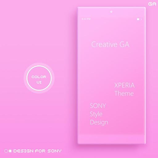 COLOR™ XPERIA Theme | PINK - Image screenshot of android app