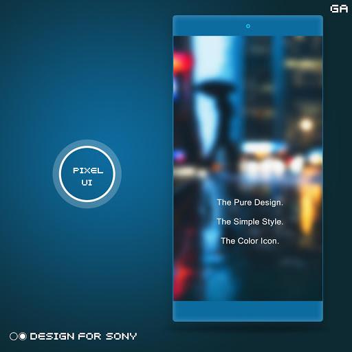 Pixel Theme 2 - XPERIA ON™ 🎨Design For SONY - Image screenshot of android app