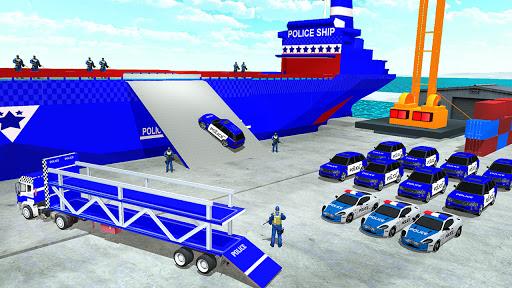 Grand Police Transporter Truck : Police Car Games - عکس برنامه موبایلی اندروید