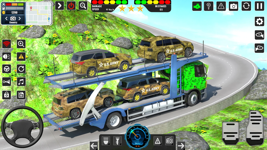 Army Vehicle Truck Transport - Gameplay image of android game