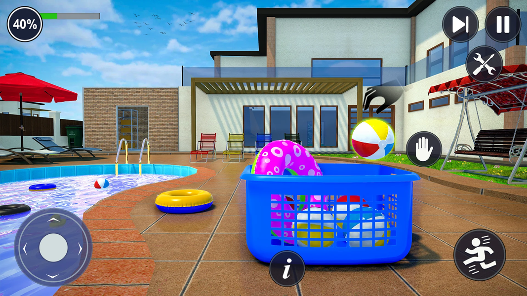 Swimming Pool Cleaning Games - Gameplay image of android game