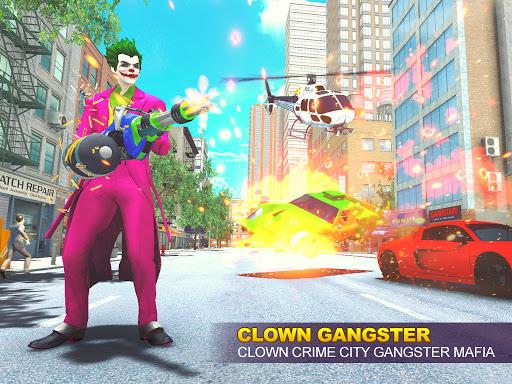 Grand Clown Crime City War: Gangster Crime Games - Image screenshot of android app