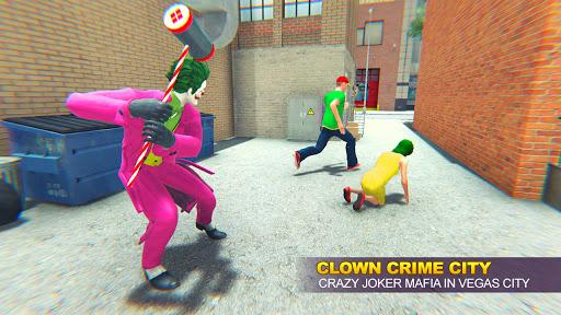Grand Clown Crime City War: Gangster Crime Games - Image screenshot of android app