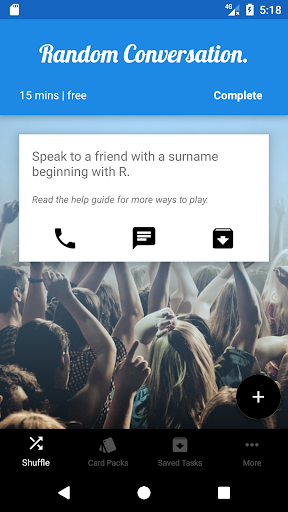 Shuffle My Life - Things To Do - Image screenshot of android app