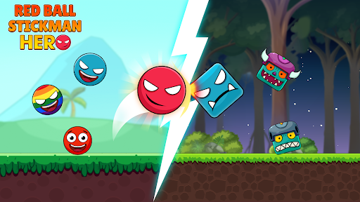 Red Ball & Stick Hero - Gameplay image of android game