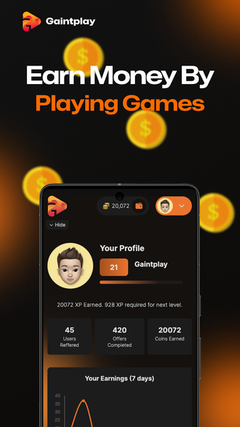 Gaintplay Earn Money & Rewards - عکس برنامه موبایلی اندروید