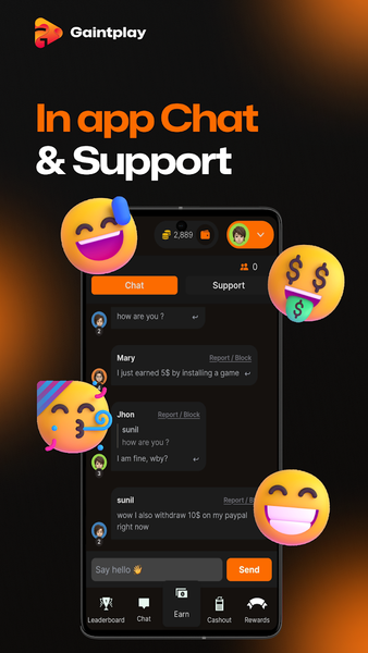 Gaintplay Earn Money & Rewards - عکس برنامه موبایلی اندروید