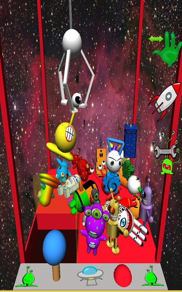 Alien Claw Machine Prize Grab - Gameplay image of android game