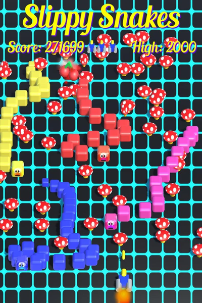 Slippy Snakes & centipedes - Gameplay image of android game