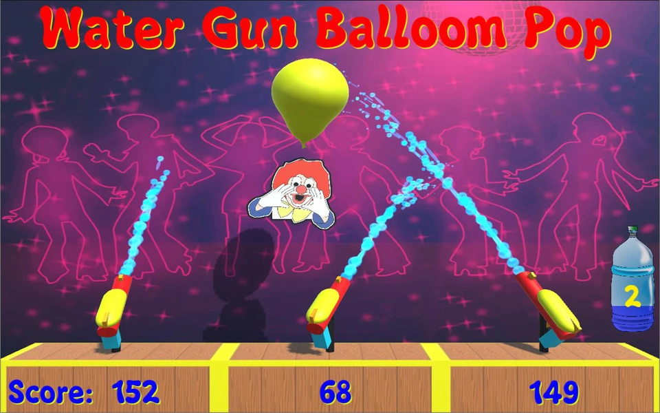 Water Gun Balloon Pop - Gameplay image of android game