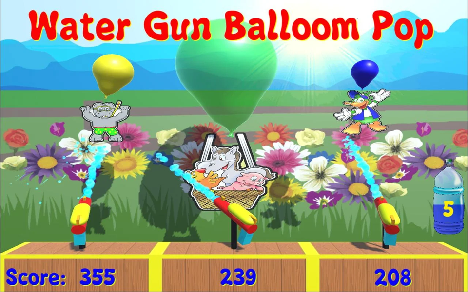 Water Gun Balloon Pop - عکس بازی موبایلی اندروید