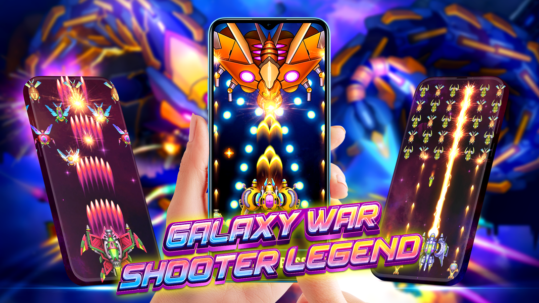 Galaxy War - Shooter Legend - Gameplay image of android game