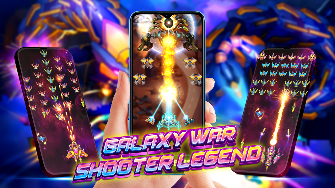 Galaxy War - Shooter Legend - Gameplay image of android game