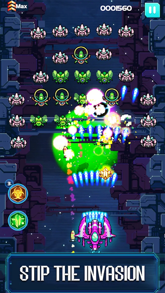 Galaxy Invaders：Space Shooter - Gameplay image of android game