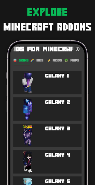 Galaxy Skin Mods for Minecraft - عکس برنامه موبایلی اندروید