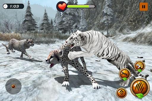 Arctic Tiger Simulator: Wild Family Survival - Gameplay image of android game