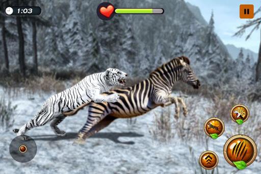 Arctic Tiger Simulator: Wild Family Survival - Gameplay image of android game