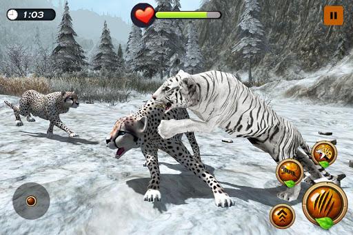 Arctic Tiger Simulator: Wild Family Survival - Gameplay image of android game