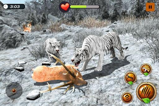 Arctic Tiger Simulator: Wild Family Survival - Gameplay image of android game