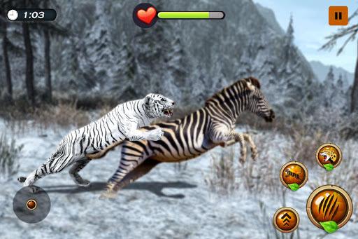 Arctic Tiger Simulator: Wild Family Survival - Gameplay image of android game