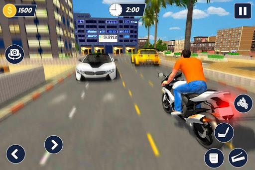 Bike parking 2019: Motorcycle Driving School - Gameplay image of android game