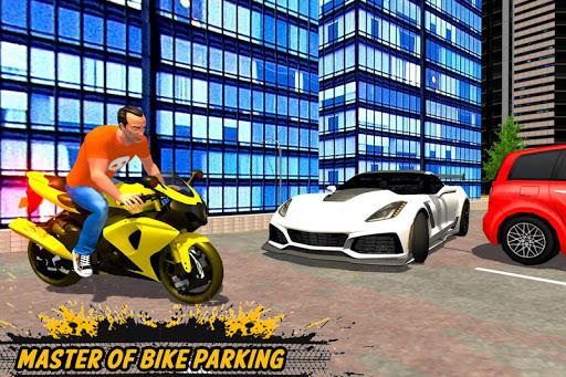 Bike parking 2019: Motorcycle Driving School - Gameplay image of android game