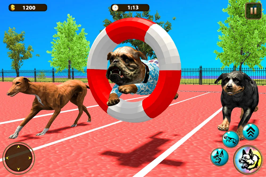 Dog Family Simulator Game - Gameplay image of android game