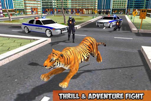 Wild Tiger City Rampage 2019 - Gameplay image of android game