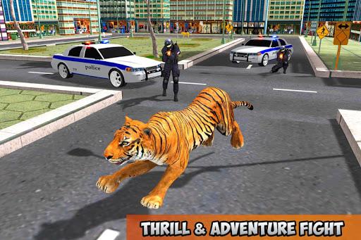Wild Tiger City Rampage 2019 - Gameplay image of android game