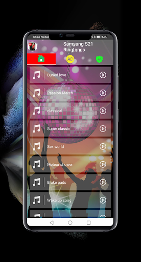 Samsung Galaxy S21 ringtones - Image screenshot of android app