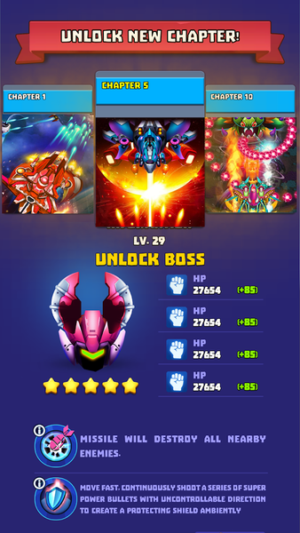 Galaxy Strike: Space Shooter - Gameplay image of android game