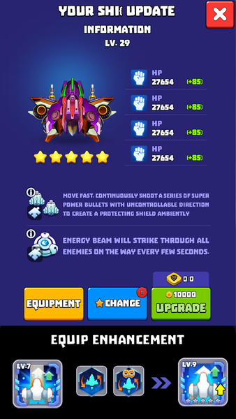 Galaxy Strike: Space Shooter - Gameplay image of android game