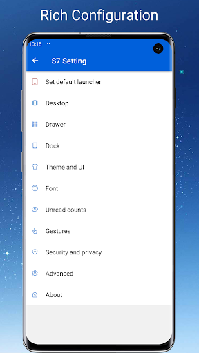 S۲۵ / S۷ Launcher for Galaxy S - عکس برنامه موبایلی اندروید