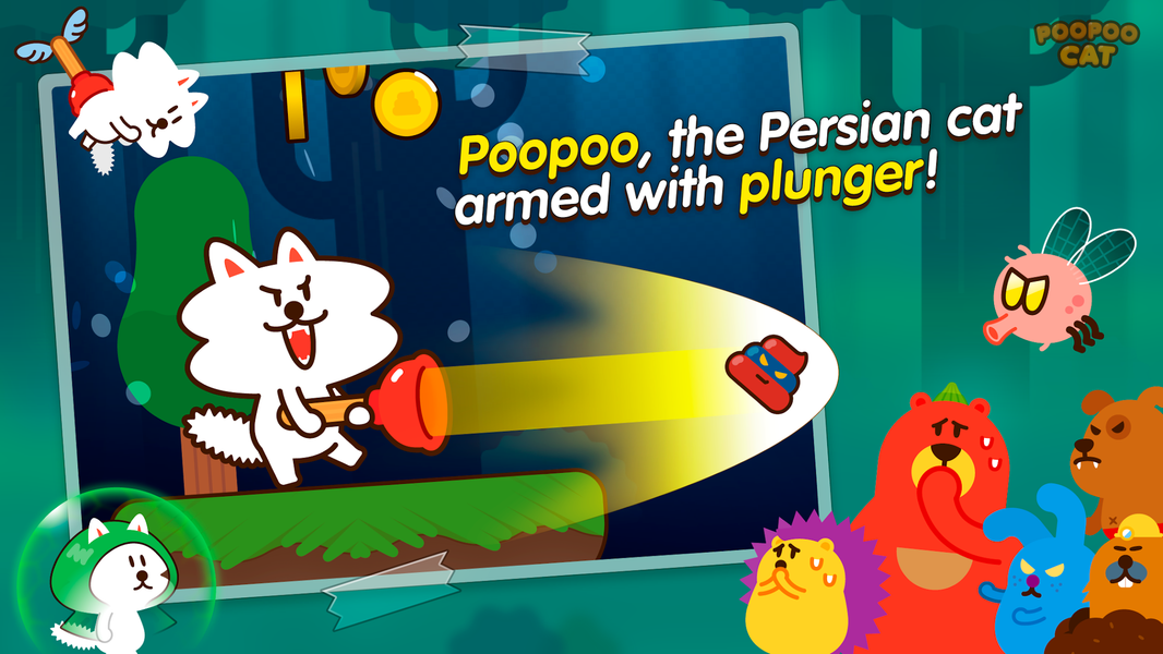 Poopoo Cat - Gameplay image of android game