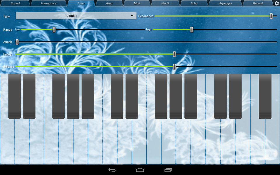 WaveSynth Synthesizer - عکس برنامه موبایلی اندروید
