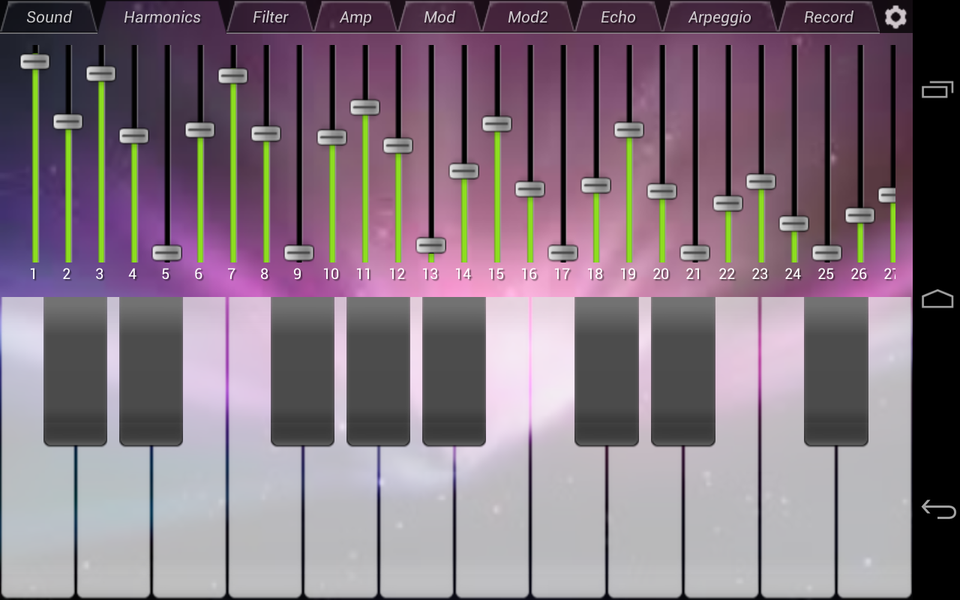 WaveSynth Synthesizer - Image screenshot of android app