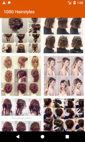 Hairstyles Step by Step - Image screenshot of android app