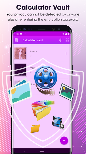 Hide photos - Calculator - عکس برنامه موبایلی اندروید