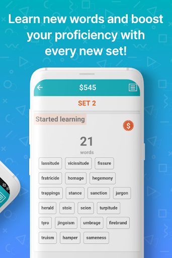 English Vocabulary Builder for GRE®, SAT® & more - Image screenshot of android app