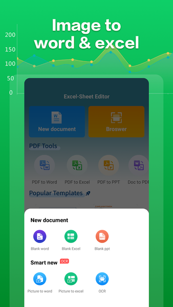 Spreadsheet Editor:excel,word - Image screenshot of android app